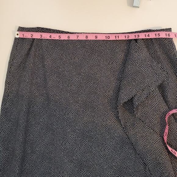 Equipment Climmie Skirt Eclipse Ruffle Midi Polka Dots Draped Split Boho Size XL - Picture 15 of 16